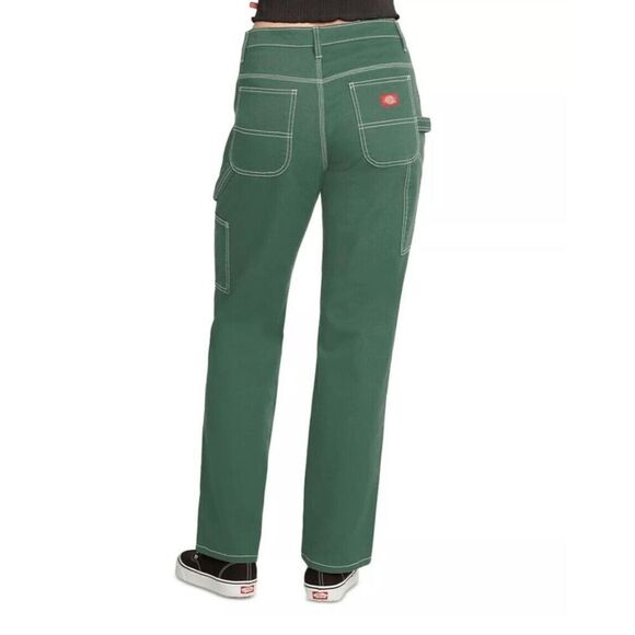Dickies Juniors' Women's Carpenter Pants - Ivy Green 9/29 - Picture 5 of 6
